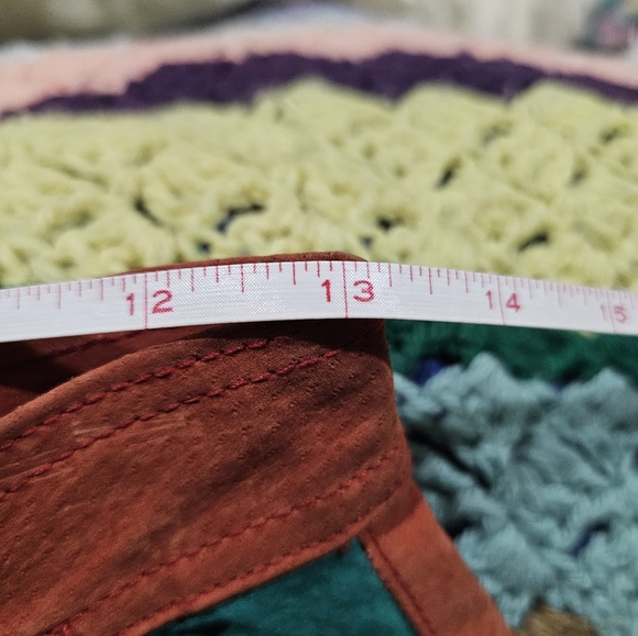 đź‘€Vintageđź‘€ suede color block shorts BTW Don't Stop 10 - Picture 8 of 8